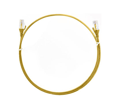 8Ware CAT6 Ultra Thin Slim Cable - 1m Yellow