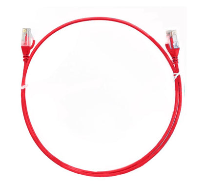  8Ware CAT6 Ultra-Thin Slim Cable 2m - Red Color