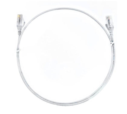 8Ware CAT6 Ultra Thin Slim Cable - 2m White Color
