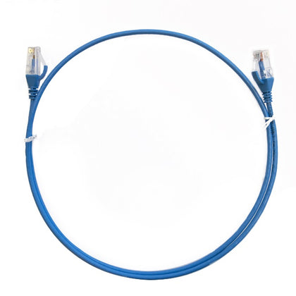 8Ware Cat6 Ultra Thin Slim Cable - 10m Blue | Premium RJ45 Ethernet Network LAN UTP Patch Cord