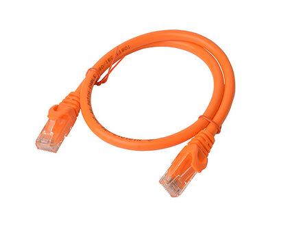 8Ware Cat6a UTP Ethernet Cable 0.5m - Snagless Orange