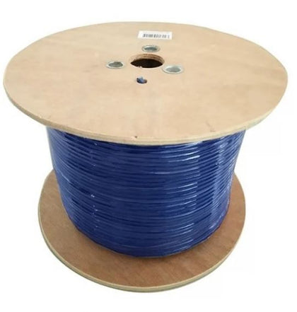  8Ware 350M Cat6 Cable Roll in Blue - Bare Solid Copper Twisted Core - PVC Jacket - 305m