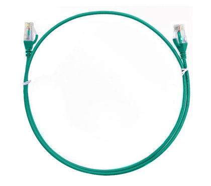  8ware Cat6 Ultra-Thin Slim Cable 10m - Green Color