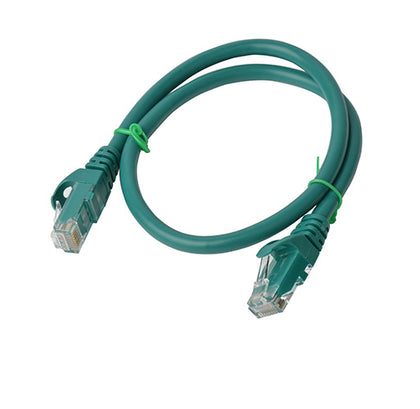 8ware Cat6a UTP Ethernet Cable: Snagless Green 0.5m