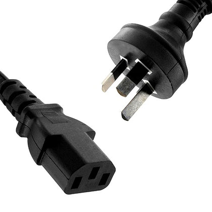8Ware AU Power Cable 2m - Male Wall 240V PC to Female Power Socket