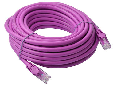 8Ware CAT6a UTP Ethernet Cable - 10m (Snagless Purple)