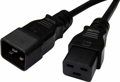 8Ware Power Extension Cable Lead 5m 15A IEC C19 to IEC C20