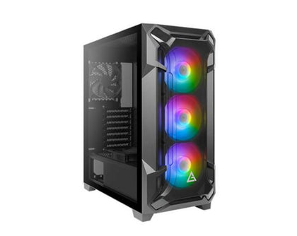 (LS) Antec DF600 FLUX ATX,  5 x120mm Fans Included, 3x ARGB & 2x PWM + Fan Controller, Tempered Glass Side, 2x USB 3.0 High Airflow Thermal Gaming Cas