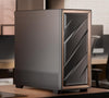 Antec Flux SE ATX, E-ATX, matx, Walnut Wood Trim Solid Side Panel, 5 x PWM Fans, Multi-Direction Vent design, Removable Top Cooling Bracket. Case
