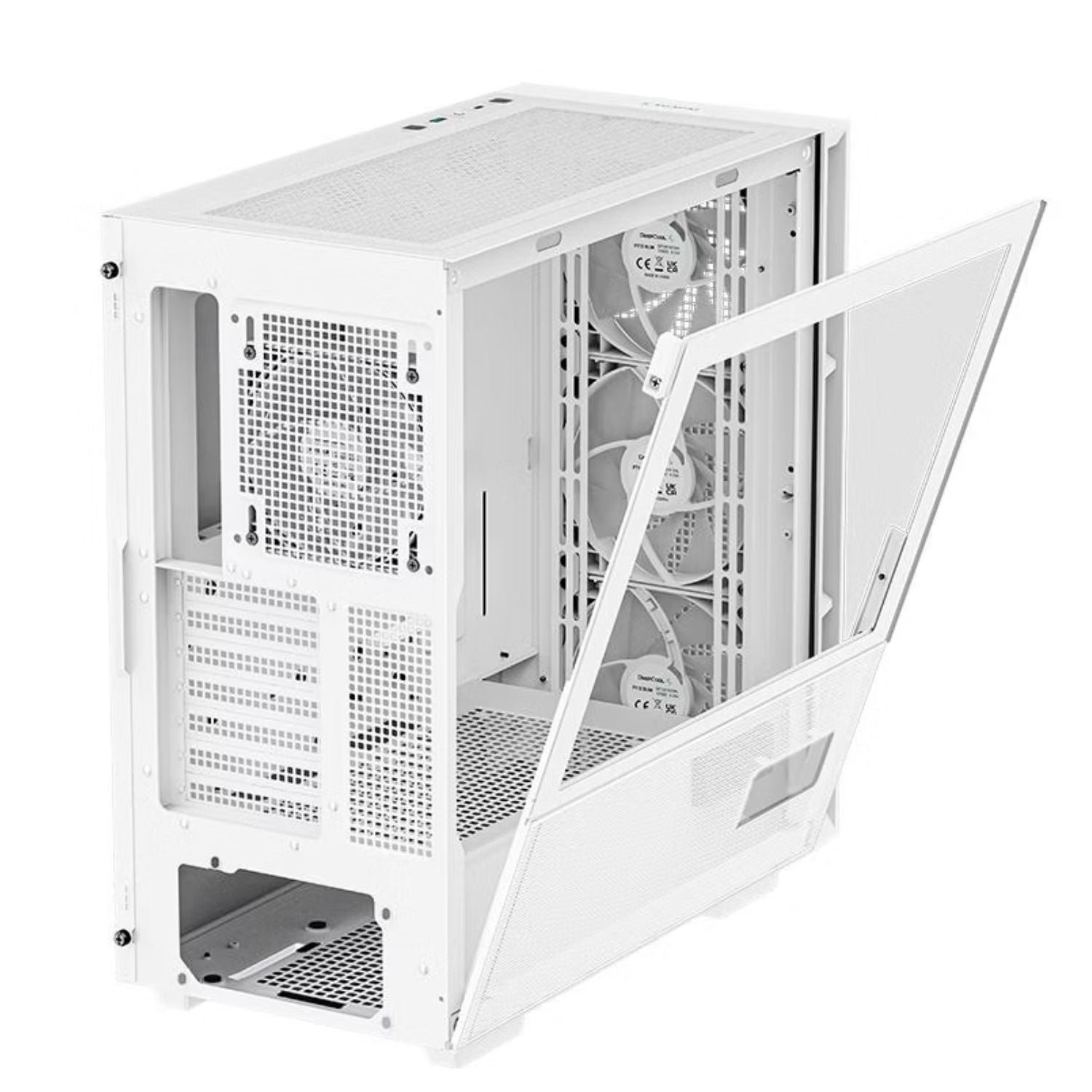 DeepCool CH560 White HighAirflow Mid-Tower ATX Case, Magnetic Hybrid Mesh,Tempered Glass, 3 Pre-Installed 140mm ARGB Fans