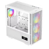 DeepCool CH560 White HighAirflow Mid-Tower ATX Case, Magnetic Hybrid Mesh,Tempered Glass, 3 Pre-Installed 140mm ARGB Fans