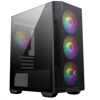 MSI MAG FORGE M100R BLACK, Micro ATX Case, 1x USB 3.2, 2x USB 2.0, 1x Audio, 1x Mic, 4x PCI-E, 2x 2.5', 2x 3.5', Micro ATX / Mini ITX