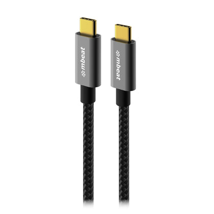 mbeat® Tough Link 1.8m USB 3.2 Gen2 USB-C Cable - Space Grey transfer at speeds up to 10Gbps Video Resolution: Maximum 4K/60Hz