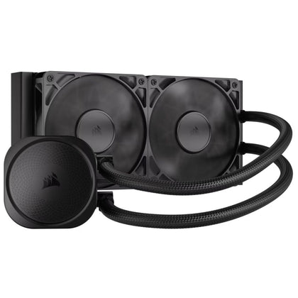 Corsair NAUTILUS 240 RS Liquid CPU Cooler, Aluminum Rad, Copper Cold Plate, PWM Fan Control, 2100 RPM, 240mm rad, 400mm Tubing, 2x Fans