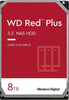 Western Digital WD Red Plus 8TB 3.5' NAS HDD SATA WD80EFPX  215MB/s  5640 RPM  256MB Cache  3-Year Limited Warranty