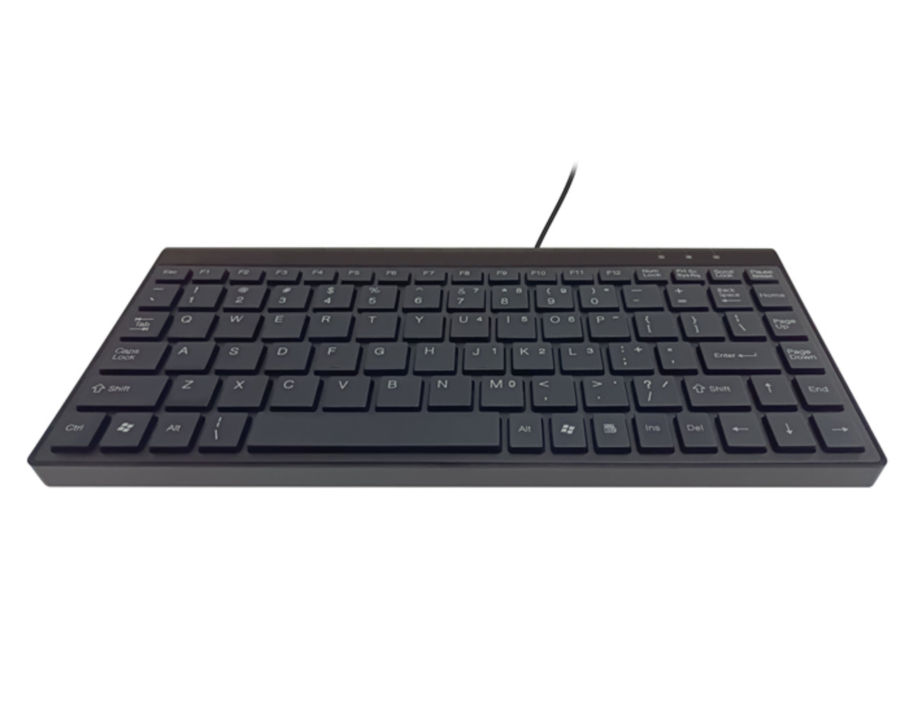 8Ware Compact Mini Ergonomic Keyboard USB & PS2 Black 88 Keys Multimedia Keyboard Windows 7 / 8 / 10 / Vista,IBM or Compatible systems Plug & play pap