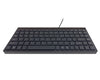 8Ware Compact Mini Ergonomic Keyboard USB & PS2 Black 88 Keys Multimedia Keyboard Windows 7 / 8 / 10 / Vista,IBM or Compatible systems Plug & play pap