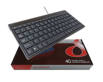 8Ware Compact Mini Ergonomic Keyboard USB & PS2 Black 88 Keys Multimedia Keyboard Windows 7 / 8 / 10 / Vista,IBM or Compatible systems Plug & play pap