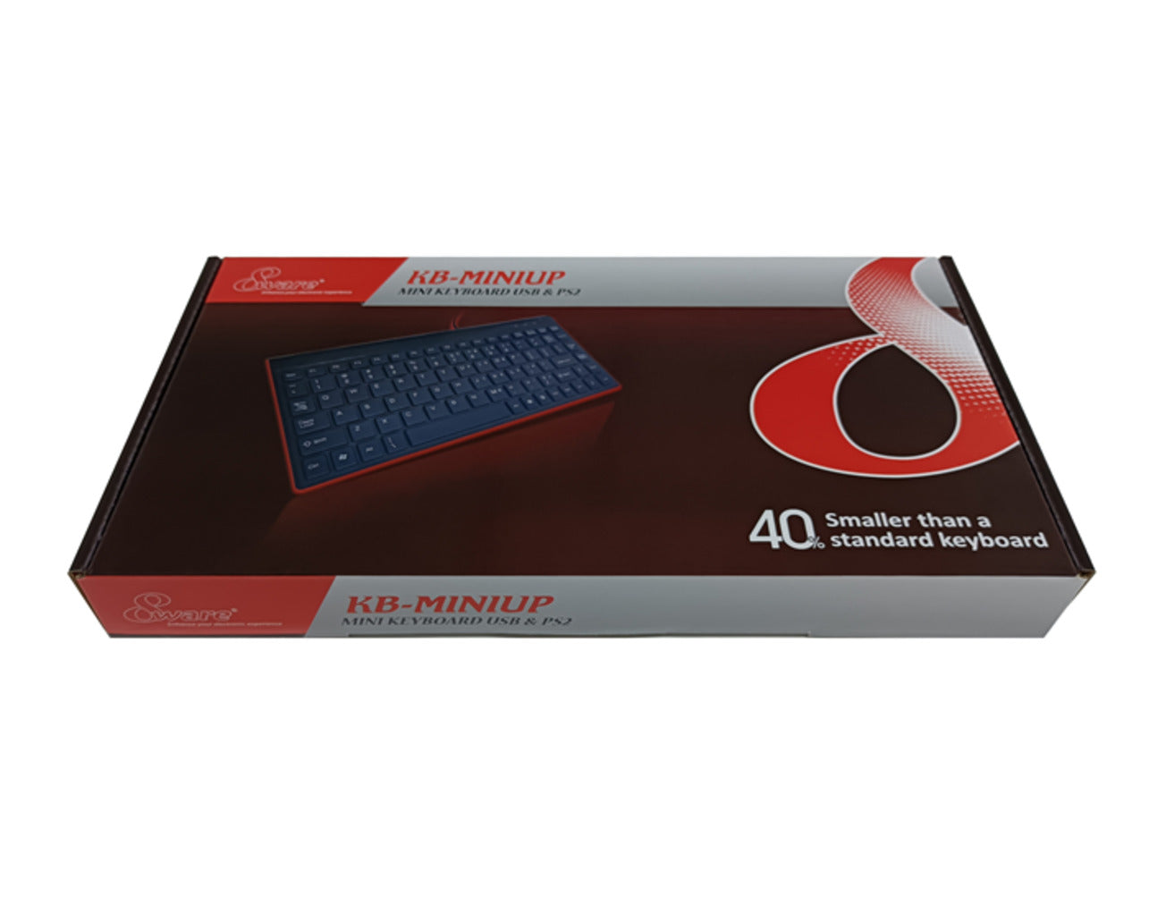 8Ware Compact Mini Ergonomic Keyboard USB & PS2 Black 88 Keys Multimedia Keyboard Windows 7 / 8 / 10 / Vista,IBM or Compatible systems Plug & play pap