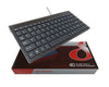8Ware Compact Mini Ergonomic Keyboard USB & PS2 Black 88 Keys Multimedia Keyboard Windows 7 / 8 / 10 / Vista,IBM or Compatible systems Plug & play pap