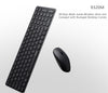 RAPOO 9320M Bluetooth 4.0, 5.0 + 2.4G  Wireless Multi-mode Keyboard Mouse Combo, Aluminium Base, 2400 DPI, 10M Range, Compact Black Retail Pack