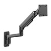 Brateck Fabulous Wall Mounted Heavy-Duty Gas Spring Monitor Arm 17'-49',Weight Capacity (per screen)20kg(Black) (LS)