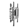 Brateck Chic Aluminum Full-Motion TV Wall Mount For 37'-70' Curved & Flat panel TVs up to 35KG, Matte Black & Metallic Grey  (LS)