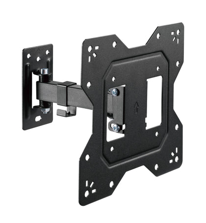 BrateckEconomical Full-Motion TV Wall Mount For 23'-43' Fit Curved TV up to 30KG, VESA 100x100,100x200,200x100,200x200 Fine Texture Black (LS)
