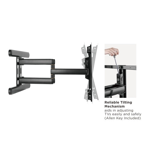 Brateck Premium Aluminum Full-Motion TV Wall Mount For 43'-90' Flat panel TVs up to 70KG, 660x930x445mm, Max. Mounting Hole: 800x407 (LS)