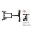 Brateck Premium Aluminum Full-Motion TV Wall Mount For 43'-90' Flat panel TVs up to 70KG, 660x930x445mm, Max. Mounting Hole: 800x407 (LS)