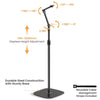 Brateck Stylish Height Adjustable Microphone Floor Stand(Matte Black & Light Grey) 320x320x1694mm (LS)