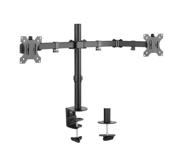 mbeat® Dual-Screen Articulating Monitor Arm with Interchangeable Laptop Holder