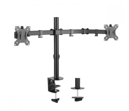 mbeat® Dual-Screen Articulating Monitor Arm with Interchangeable Laptop Holder