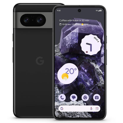 Google Pixel 8 5G 256GB - Obsidian (GA04833-AU)*AU STOCK*, 6.2',OLED, 120Hz, 8GB/256GB, 50MP/10.5MP, Single+ eSIM, 4575mAh, 2 Years Warranty