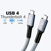 USP BoostUp Thunderbolt 4 USB-C to USB-C Cable (1.8M) Black -USB4 - 40Gbps,240W,8K (60Hz)/4K (144Hz), Fast Charge, Best for Laptop, Tablet, Phone