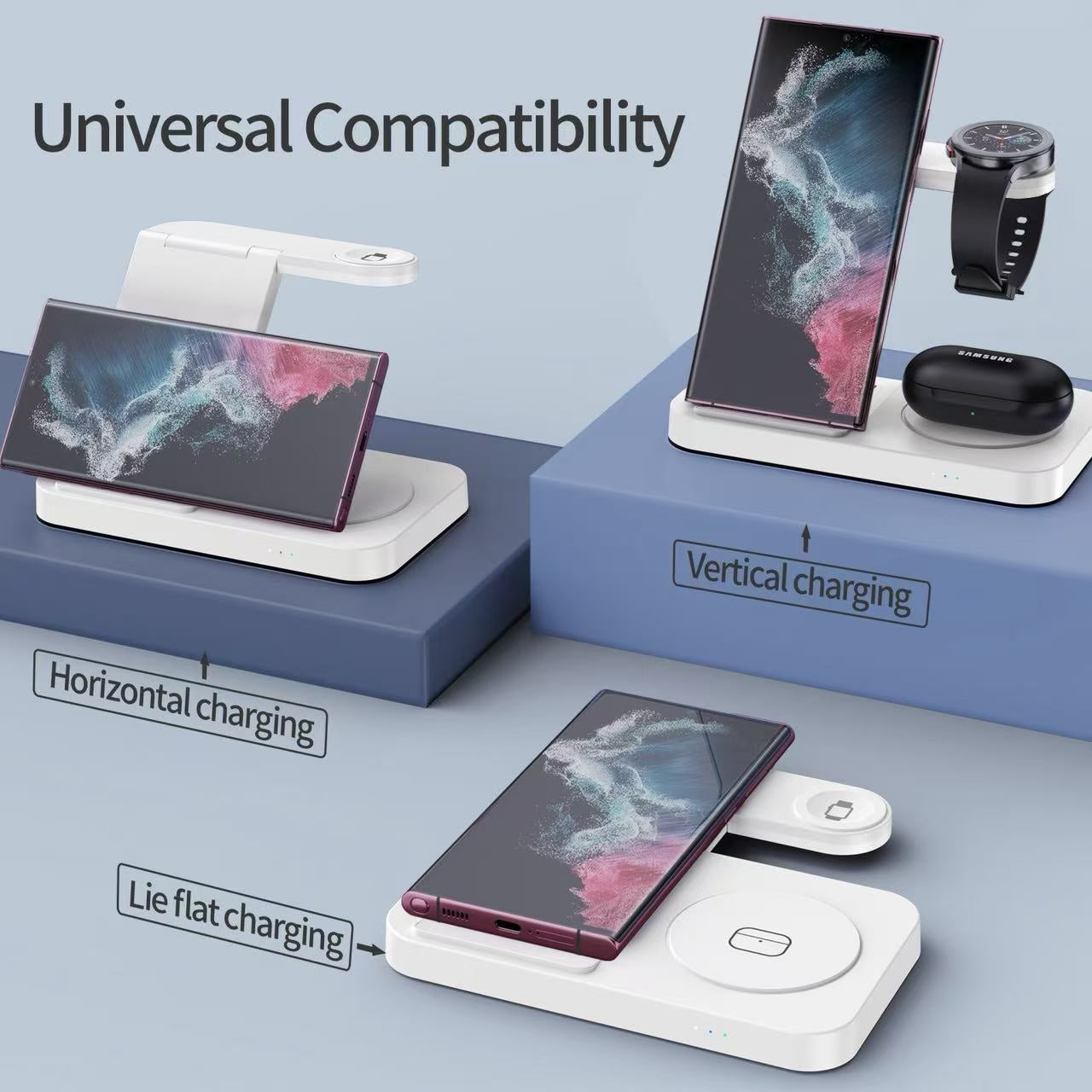 USP Samsung 3-in-1 Wireless Charging Stand -