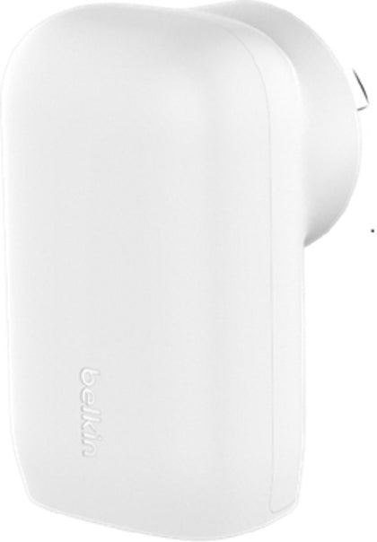 Belkin BoostCharge 67W 3-Port USB-C PPS Wall Charger + USB-C to USB-C Cable – White (WCC002au2MWH-B6), 20W 2-Ports, 25W 1-Port,  2 Year Warranty
