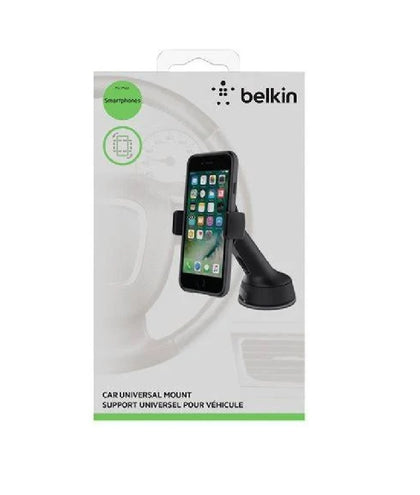 Belkin Car Universal Mount - Black (F8M978BT), Compatible up to 6' Devices, 360 Degrees Rotation,Securely Attaches to Dash/Windscreen,2 Years Warranty