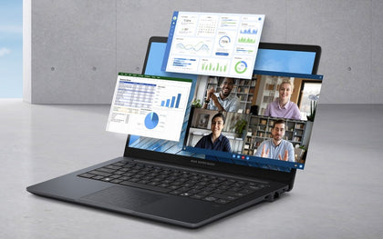 ASUS ExpertBook 14' B1403CVA Intel i7-1355U Win11 PRO FHD 16GB 512GB USB-C AI Meet 1yr OSW + Battery Warranty Fingerprint Grey 1.4kg Notebook