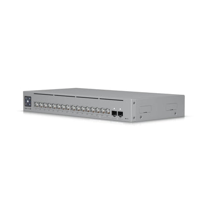 Ubiquiti UniFi Network,Pro Max 16 PoE Switch,16-port, Layer 3 Etherlighting, 2.5 GbE, PoE++ Output, Versatile Mounting Option,180W PoE,