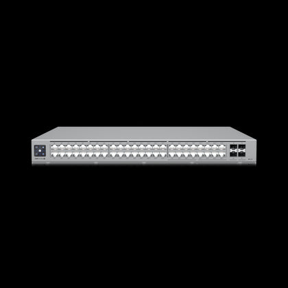 Ubiquiti UniFi Network, Switch, 48-Port,  POE 720W, (16) 2.5 GbE ports, 8 PoE+, 8 PoE++, (4) 10G SFP+ Ports,  Layer3,  Rack Mount,