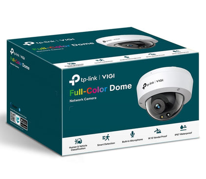TP-Link VIGI 5MP C250(2.8mm) Full-Color Dome Network Camera 2.8mm Lens, Smart Detection, 2YW