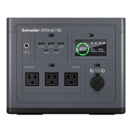 APC OffGrid Portable Power Station 730, 738Wh Lithium-ion, LCD, 2 AS3112 Australian outlets, Sinewave, 3 USB-A, 2 USB-C, Wireless Charger