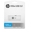 (LS) HP x818w 128GB USB 3.2 Flash Drive Silver Metal, PCBA 3.2 Read Performance  up to 100 MB/s
