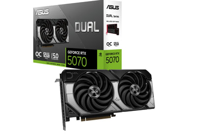 ASUS nVidia GeForce DUAL-RTX5070-O12G  GDDR7 OC Edition PCI Express 5.0 192-bit 28 Gbps