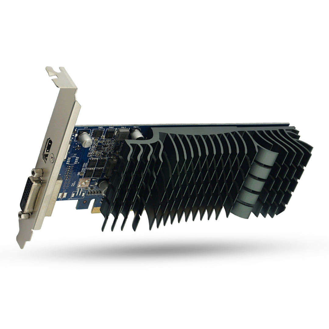 ASUS nVidia GeForce GT1030-SL-2G-BRK 2GB GDDR5 Low Profile Graphics Card with Bracket For Silent HTPC Build (With I/O Port Brackets) ASUS