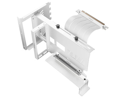 Antec Vertical Bracket with PCI-E 4.0 Cable Kit White (200mm). Universal - RTX 4050 / 4060 / 4070 / 5060 / 5070 and AMD 6000 & 7000 series(LS)