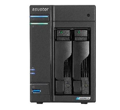 Asustor AS6702T 2 Bay NAS Intel Celeron N5105 Quad-Core 4GB DDR4 2xSlots 4xM.2 Slots 2xUSB3.2 2x2.5GbE WOL WAN 3YR WTY Asustor