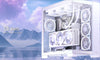 Antec C8 E-ATX, mATX, ITX, Seamless Edge View Front and Side, USB-C, 4mm Tempered Glass, 360mm liquid cooler top, bottom, side. 2x USB 3.0 White Case.