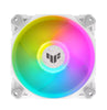 ASUS TUF Gaming TF120 ARGB White Fan. Low Noise. PWN Control Anti-vibration. Double-layer LED arra .Aura Sync. 250,000 hours